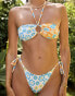 Фото #3 товара Dippin Daisys mia floral tie side bikini bottom in honeysuckle