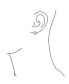 ფოტო #3 პროდუქტის Unisex Channel Set 3 Row Cubic Zirconia CZ K-pop Wide Mini Hoop Huggie Earrings For Men For Women Silver Plated Steel Stainless