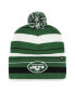 ფოტო #1 პროდუქტის Men's Green New York Jets Powerline Cuffed Knit Hat with Pom
