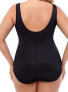 Фото #4 товара Miraclesuit 278196 Women Plus Size Tummy Control One Piece Swimsuit, Black, 16W