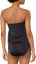 Norma Kamali Women's 247087 Strapless Blouson One Piece Swimsuit Size XS