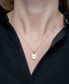 ფოტო #2 პროდუქტის Diamond Disc Pendant Necklace (1/10 ct. t.w.) in 14k Gold, 18" + 2" extender, Created for Macy's