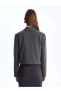 LCW Vision Çizgili Uzun Kollu Kadın Blazer Ceket Ceket