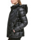 Фото #3 товара Women's Shine Hooded Packable Puffer Coat, Created for Macy's