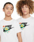 ფოტო #4 პროდუქტის Big Kids' Sportswear Logo Graphic Crewneck T-Shirt