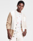 Фото #1 товара Men's Regular-Fit Colorblocked Patchwork Cardigan, Created for Macy's
