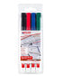 Фото #2 товара EDDING 400 - Black - Blue - Green - Red - Bullet tip - Plastic - 1 mm - Cardboard - Glass - Metal - Plastic - Wood