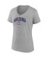 Women's Heather Gray Arizona Wildcats Evergreen Campus V-Neck T-shirt