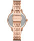 ფოტო #2 პროდუქტის Women's Melissa Rose Gold-Tone Stainless Steel Bracelet Watch 35mm