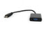 Фото #1 товара Gembird HDMI-VGA адаптер 0.15 м - VGA (D-Sub) - HDMI Type A (Standard) - Male - Female - Black