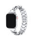 Фото #2 товара Nikki Silver-tone Stainless Steel Alloy Chain-Link Band for Apple Watch, 42mm-44mm