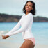 ფოტო #15 პროდუქტის Women's Long Crew Neck Long Sleeve Rash Guard UPF 50 Swim Tee