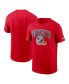Men's Red New England Patriots Team Athletic T-shirt