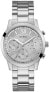 Guess Damen Armbanduhr silber 40 mm Armband Edelstahl W1070L1