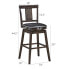 Фото #3 товара Swivel Bar Stool 29 inch Upholstered Pub Height Bar Chair