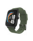 ფოტო #1 პროდუქტის Unisex Olive Silicone Strap Smartwatch 37.5mm