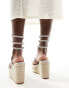 Фото #3 товара Simmi London Simona embellished espadrille in silver