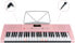 Фото #3 товара McGrey LK-6120-MIC Keyboard - Beginner Keyboard with 61 Light Keys - 255 Sounds and 255 Rhythms - 50 Demo Songs - Includes Microphone - Pink