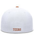 ფოტო #2 პროდუქტის Men's White/Burnt Orange Texas Longhorns Rally Two-Tone Fitted Hat