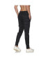 Men's Black Horizontal Striped Casual Joggers