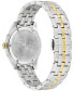 ფოტო #3 პროდუქტის Women's Swiss Greca Time Two Tone Stainless Steel Bracelet Watch 35mm
