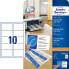 Фото #1 товара Avery Zweckform C32010-25 - Laser/Inkjet - Cardboard - White - Matte - 185 g/m² - 250 sheets