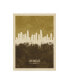 Фото #1 товара Michael Tompsett Los Angeles California Skyline Brown Canvas Art - 15" x 20"