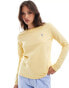 Фото #1 товара Polo Ralph Lauren long sleeve t-shirt with logo in yellow