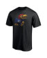 Men's Black Kansas Jayhawks Team Midnight Mascot T-shirt