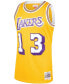 Men's Wilt Chamberlain Gold Los Angeles Lakers 1971-72 Hardwood Classics Swingman Player Jersey