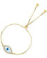 Браслет Macy's Bolo Evil Eye. Gold Over Silver - фото #1