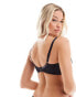 Ivory Rose fuller bust lace underwired plunge bra in black