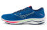 Фото #1 товара Mizuno Wave Rider 25 百搭 透气 低帮 跑步鞋 男款 蓝色 / Кроссовки Mizuno Wave Rider 25 J1GC210325