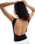 Stradivarius open back body in black