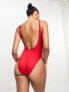 Nike Swimming Icon Sneakerkini swimsuit in red