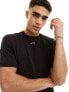 Calvin Klein nano logo interlock t-shirt in black S - фото #1