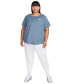 ფოტო #2 პროდუქტის Plus Size Active Sportswear Club Essentials Short-Sleeve T-Shirt