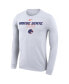 Men's White Boise State Broncos 2023 On Court Bench Long Sleeve T-shirt