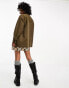 Фото #3 товара ASOS DESIGN oversized shirt in washed khaki