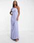 Фото #2 товара TNFC Bridesmaid one shoulder maxi dress in powder blue