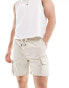 Фото #1 товара ONLY & SONS pull on cord cargo short in cream