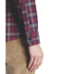 ფოტო #2 პროდუქტის Men's Slim Fit Button-Down Collar Brushed Flannel Check Shirt