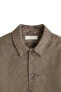 Faded-effect technical overshirt