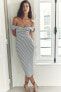 Фото #1 товара Платье в полоску из трикотажа ZARA