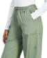 ფოტო #7 პროდუქტის Juniors' Cotton Parachute Wide-Leg Pants