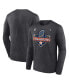 Фото #1 товара Men's Heather Charcoal Houston Astros 2022 World Series Champions Locker Room Big and Tall Long Sleeve T-shirt