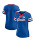 ფოტო #4 პროდუქტის Women's Royal New York Giants Original State Lace-Up T-shirt