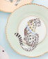 Фото #3 товара Сервировка стола набор тарелок Yvonne Ellen с тигром, леопардом, слоном и попугаем, 4 шт.