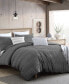 Фото #10 товара Lush Moselle Cotton Ruched Waffle Weave 2 Piece Duvet Cover Set, Twin XL