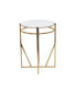 Iron Contemporary Accent Table